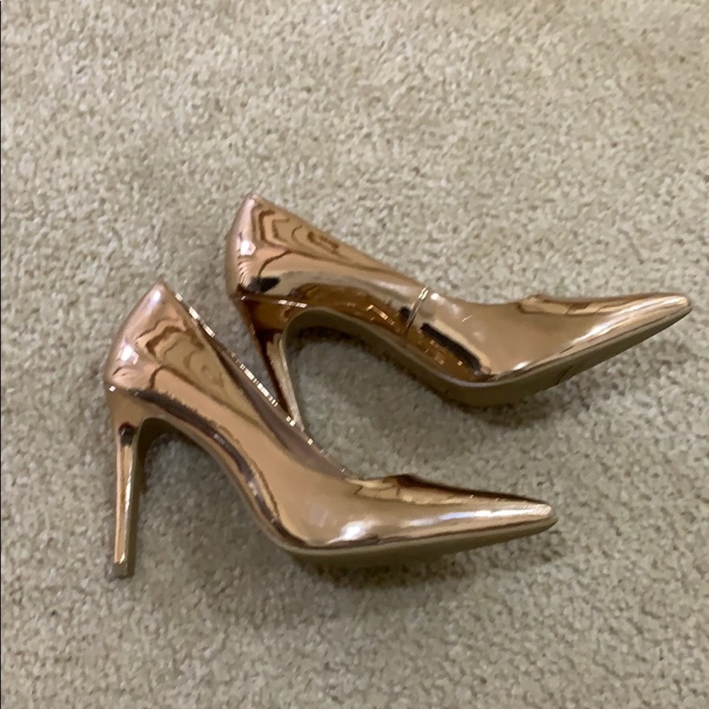 Rose gold heels